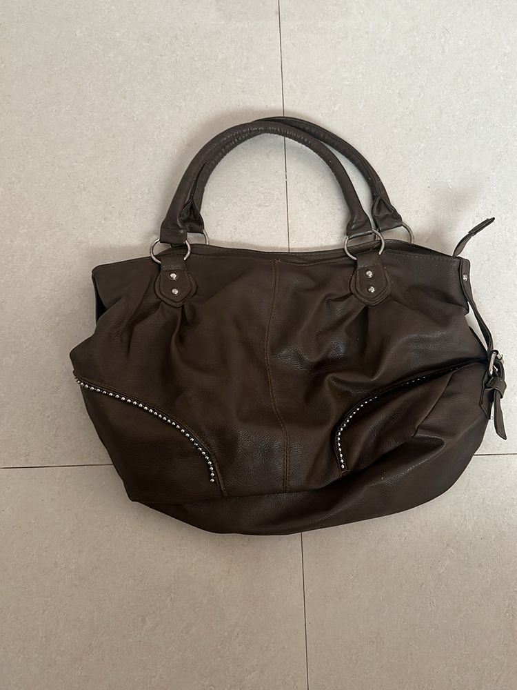 brown stylish handbag