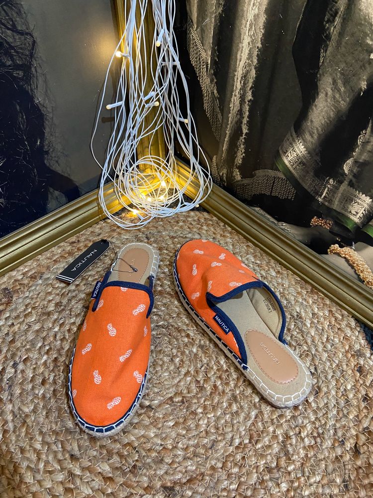 Nuatica Orange Flats Loafer