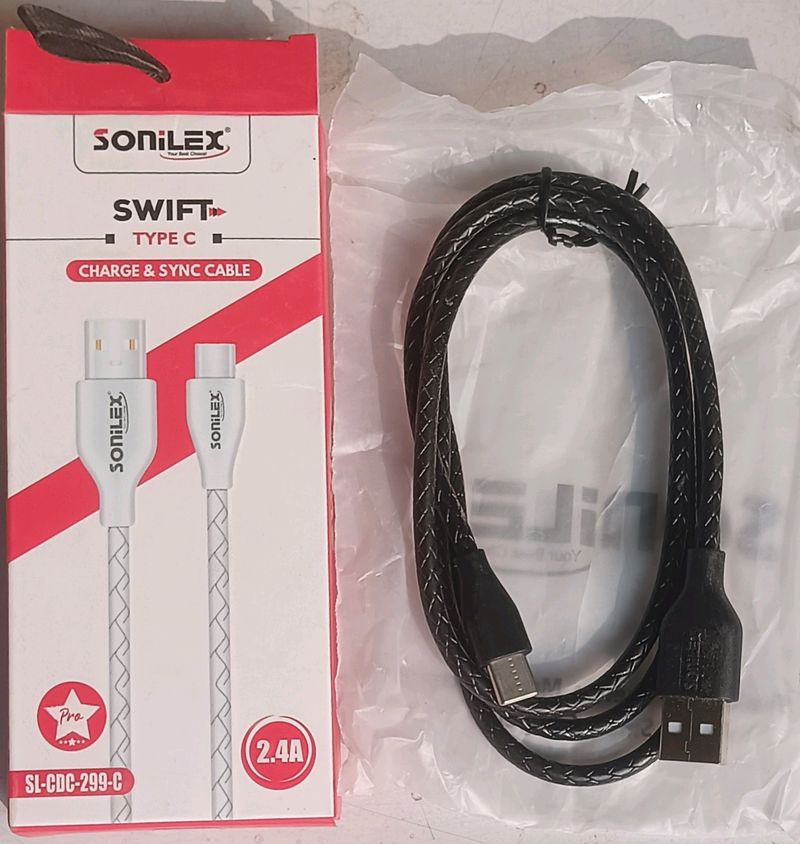 Sonilex Type C  Fast Charging & Sync Cable