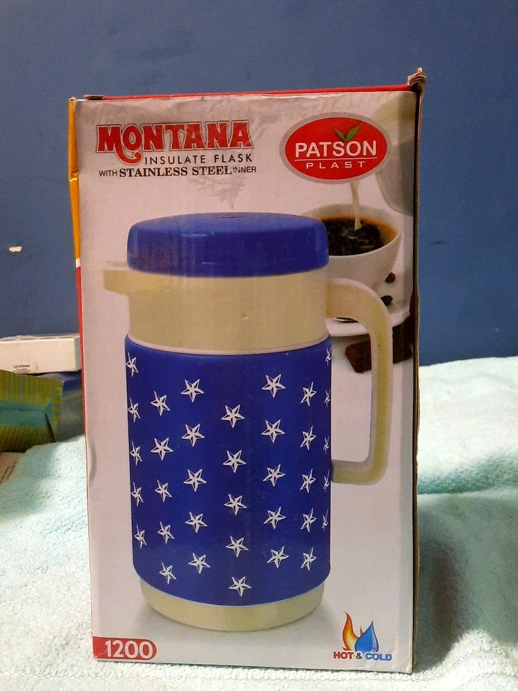 Montana Insulate Flask With SS Inner 1200ml