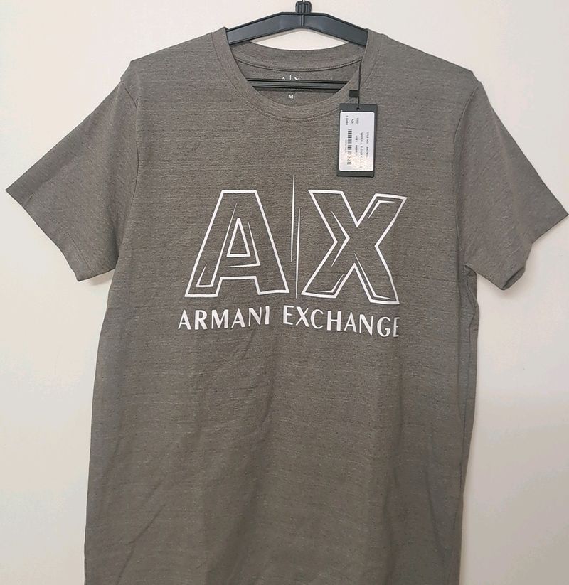 BASIC GREY ARMANI EXCHANGE UNISEX T SHIRT