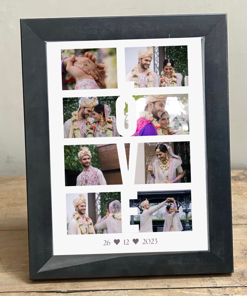 Anniversary Wedding Gift Frame Digital Art