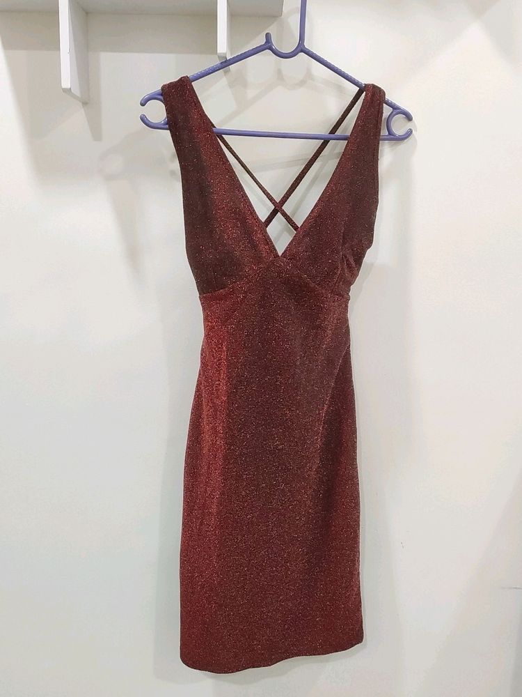 Ruby Red Shimmer Dress