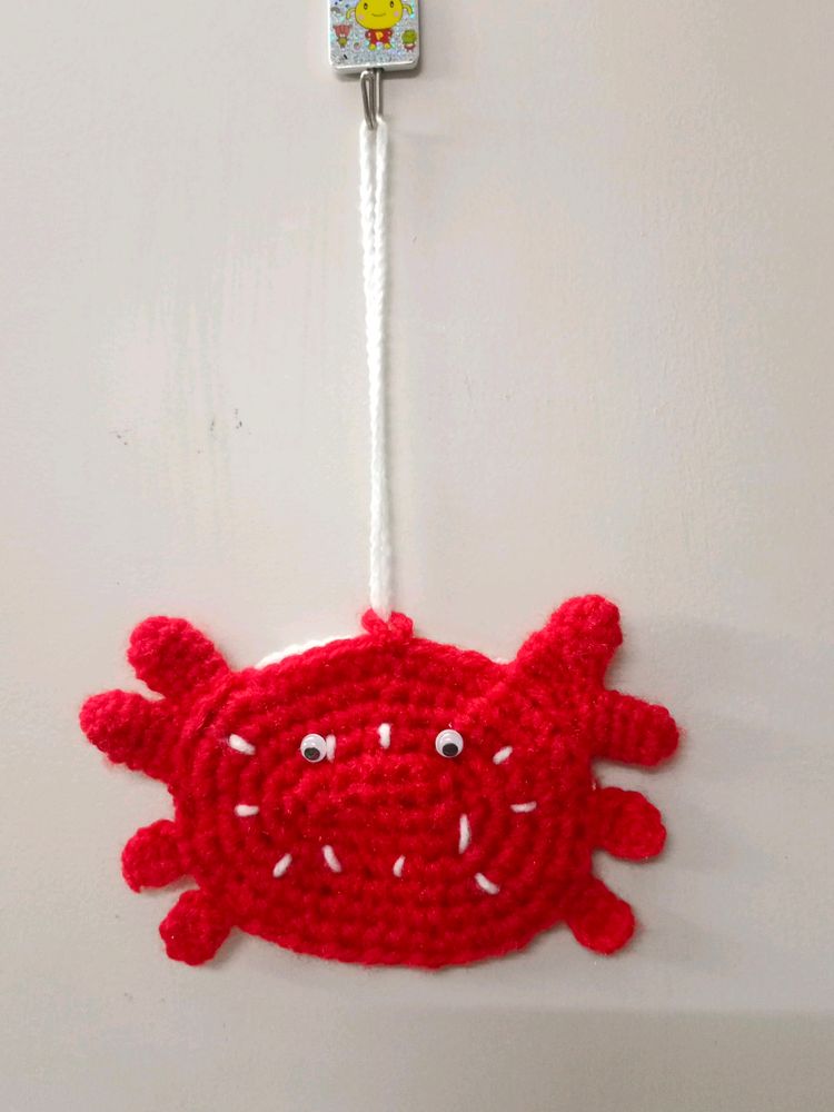 Handmade Crab 🦀 Bag Charm /Pouch