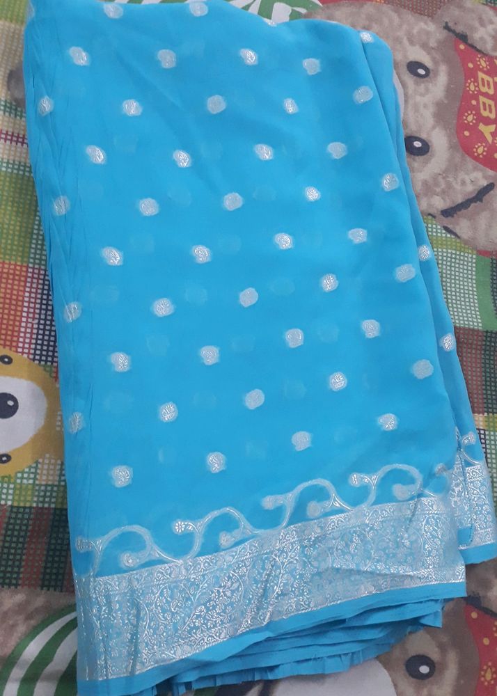 Blue Saree