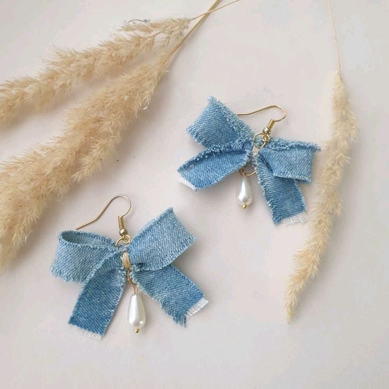 Denim Earrings 💙