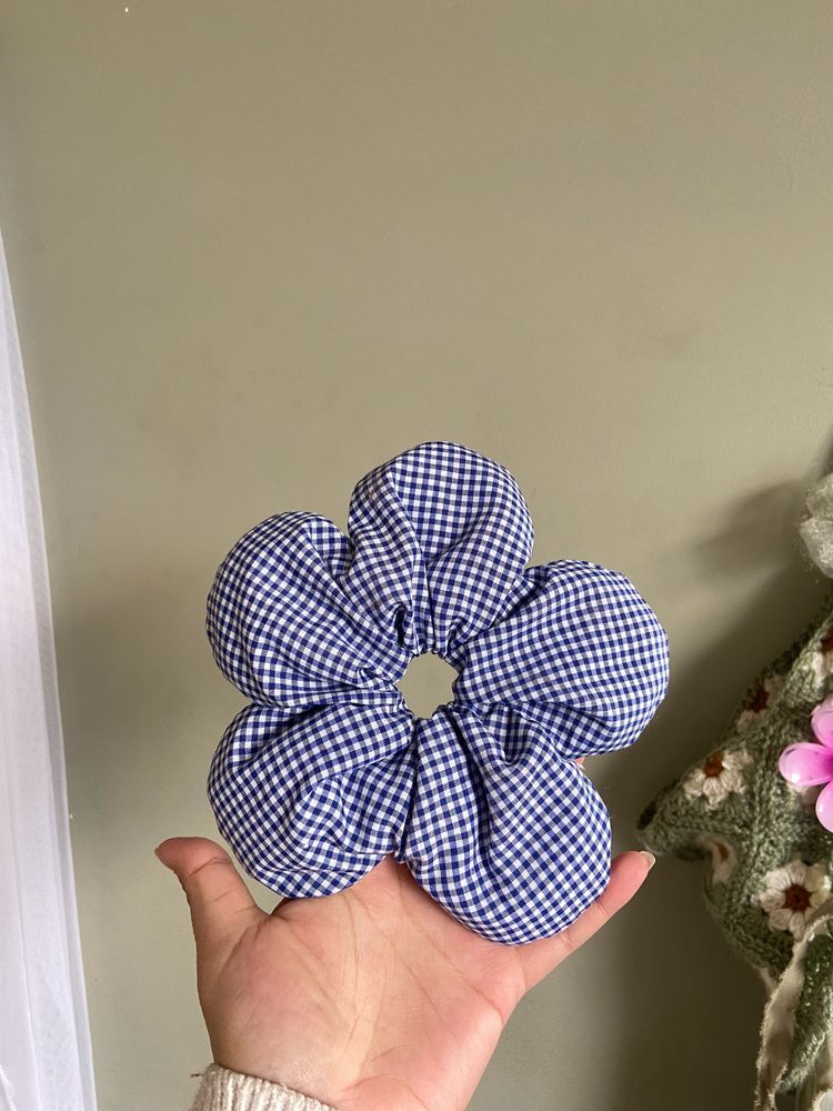 Handmade Flower Scrunchie