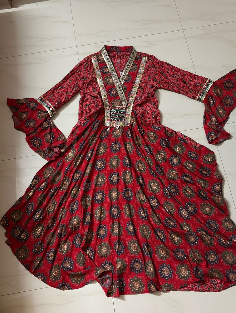 Red Festive Kurti