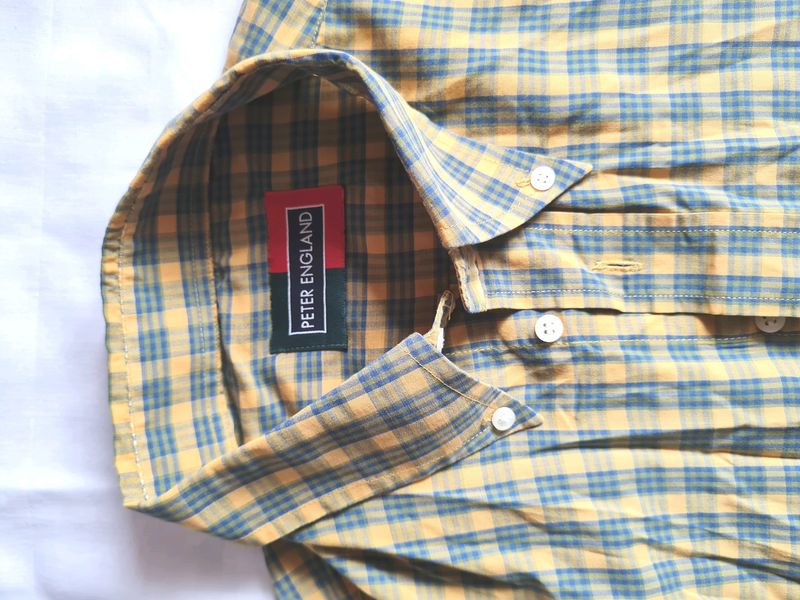 Resale PETER ENGLAND Full Sleeve Checked Shirt