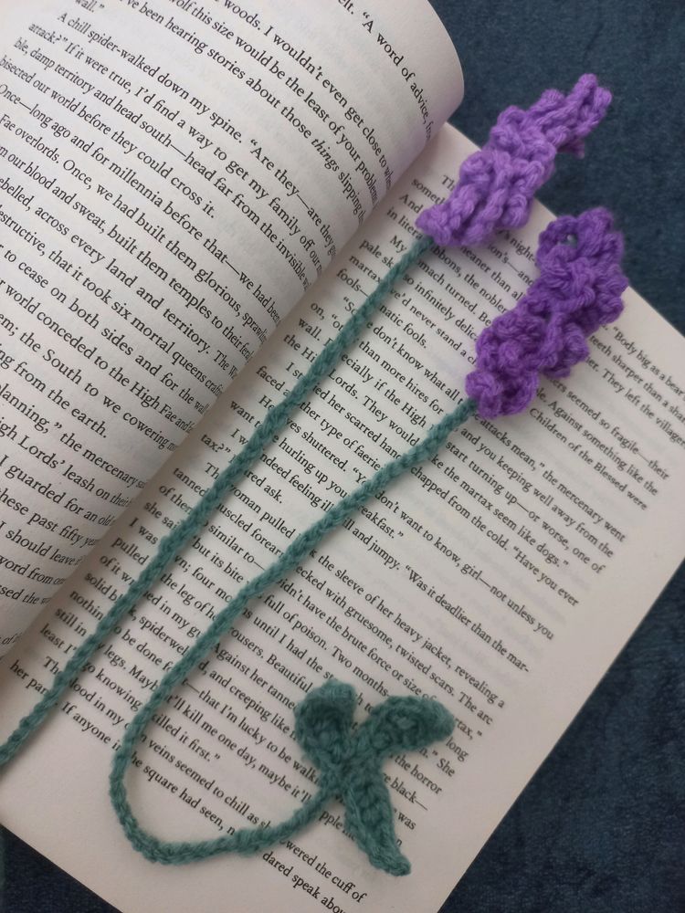 Lavender Bookmark Crochet