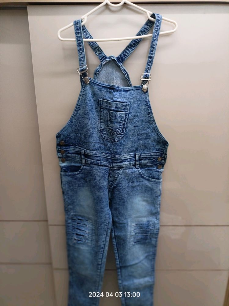 denim jeans jumpsuit