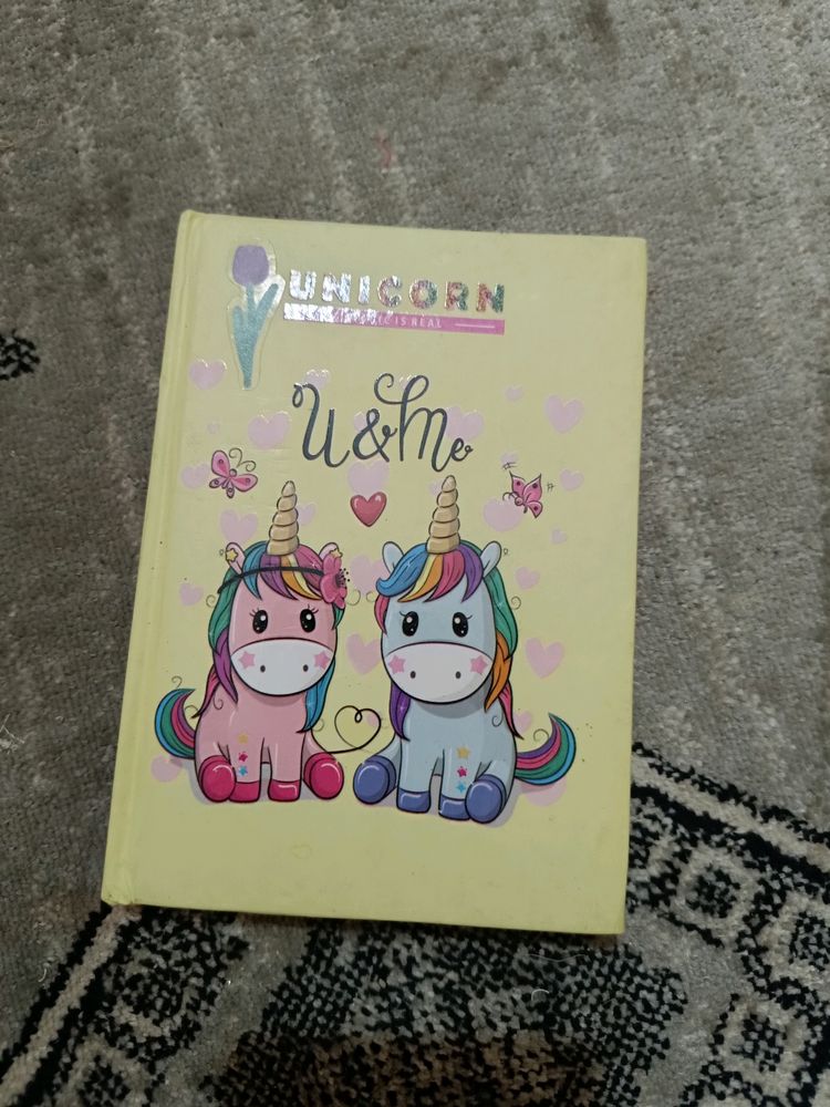 Cute Unicorn Ruled Dairy