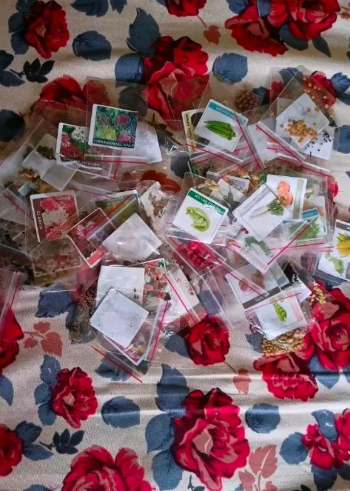 90 Seeds Of Flowers And Vegetables