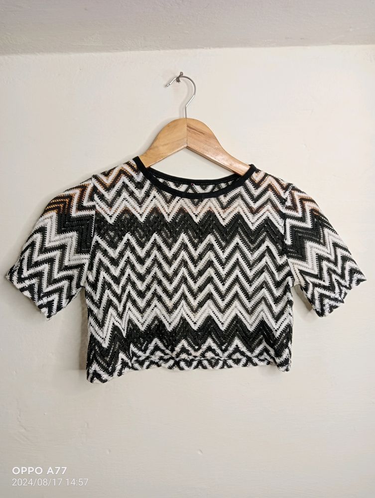 Black And White Casual Top (Girl' s)