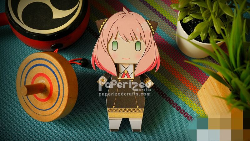 Anime Spy X Family Anya Forger Chibi Figurine