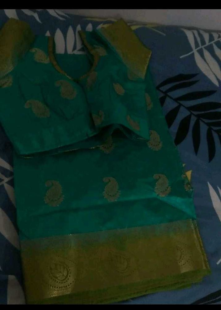 Pure Mango Raw Silk Saree