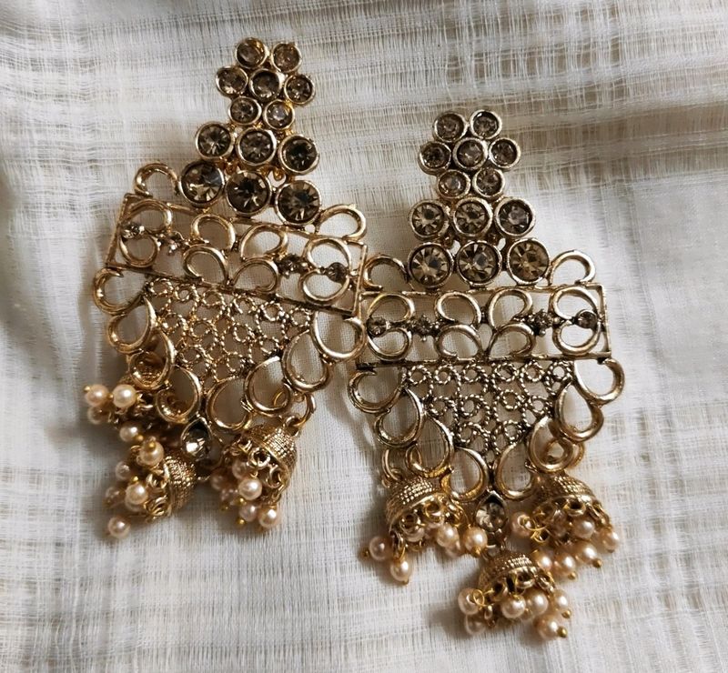 New Wedding Gold Earrings