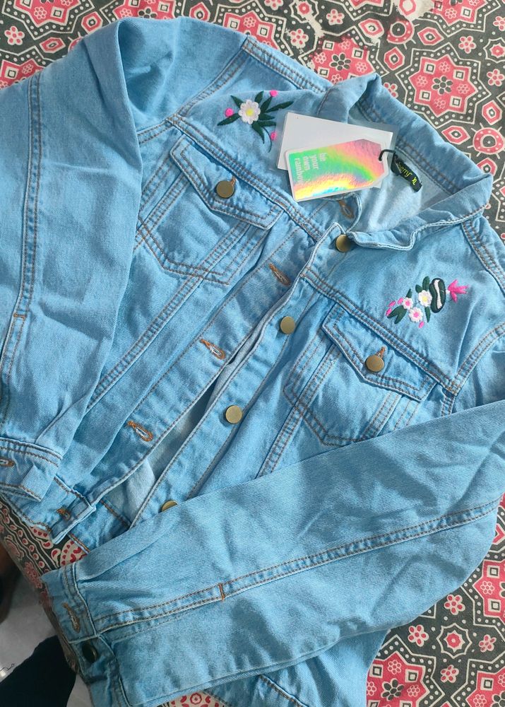 Embroidered Denim Jacket