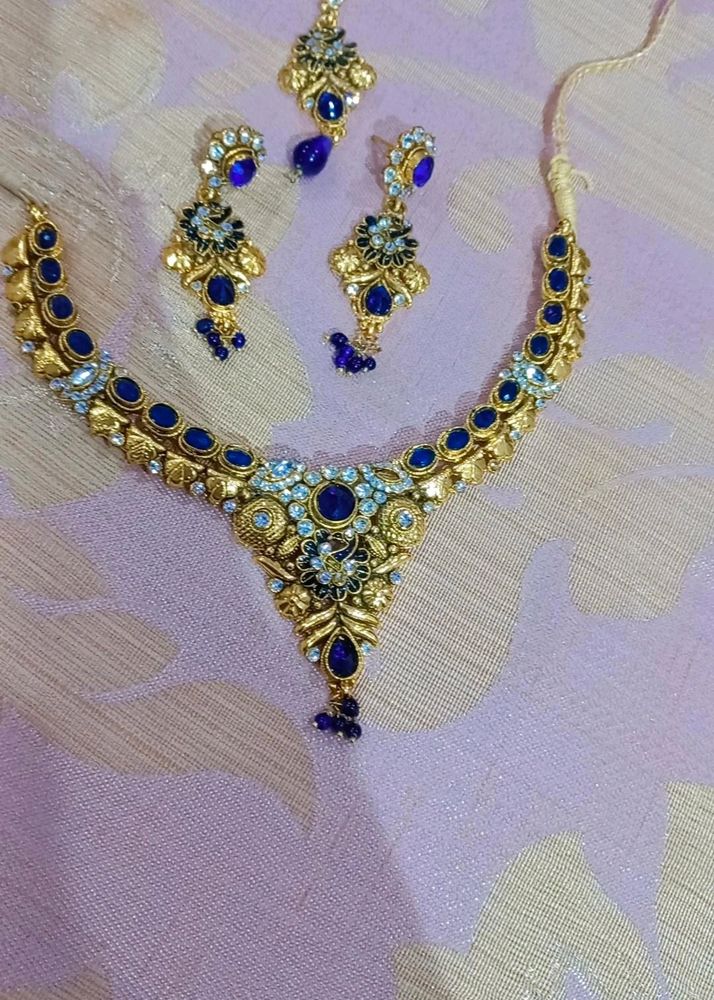 Royal Blue Gold Plated Set