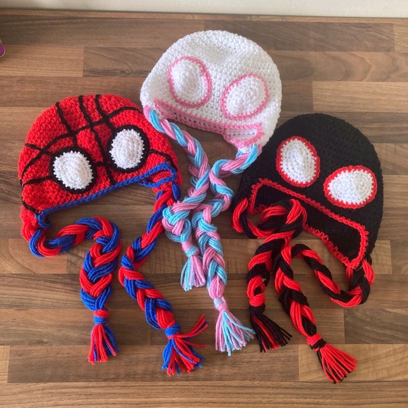 SPIDERVERSE SPIDERMAN Childrens Beanie Hat - Cap