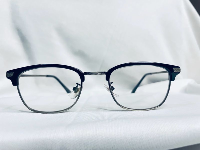 Black Silver Eyeglasses