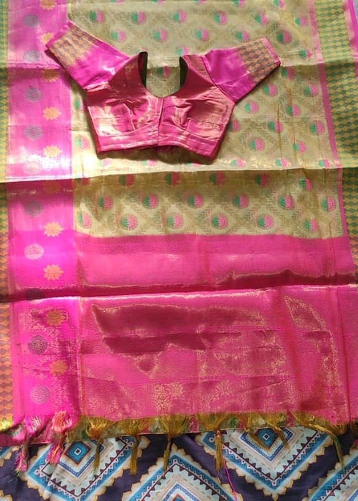 Saree With Stitched Blouse