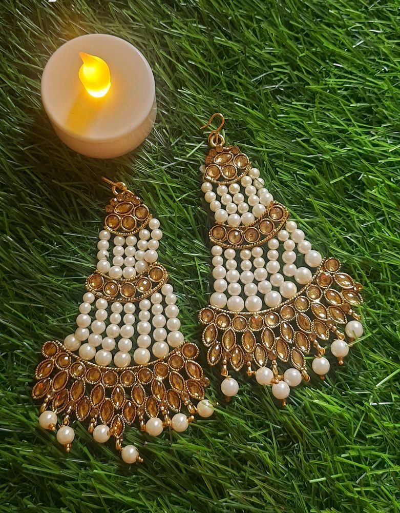 Mallikajaan Gold Toned Earrings🤍