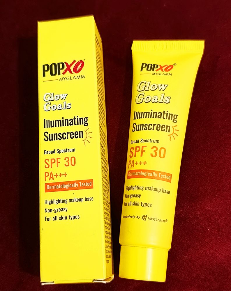 Popxo Glow Goals Illuminating Sunscreen SPF30