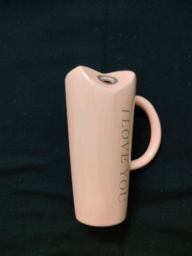 Ceramic Mug With Metal Straw