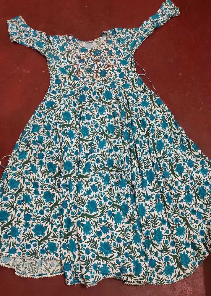 Floral printed Anarakali