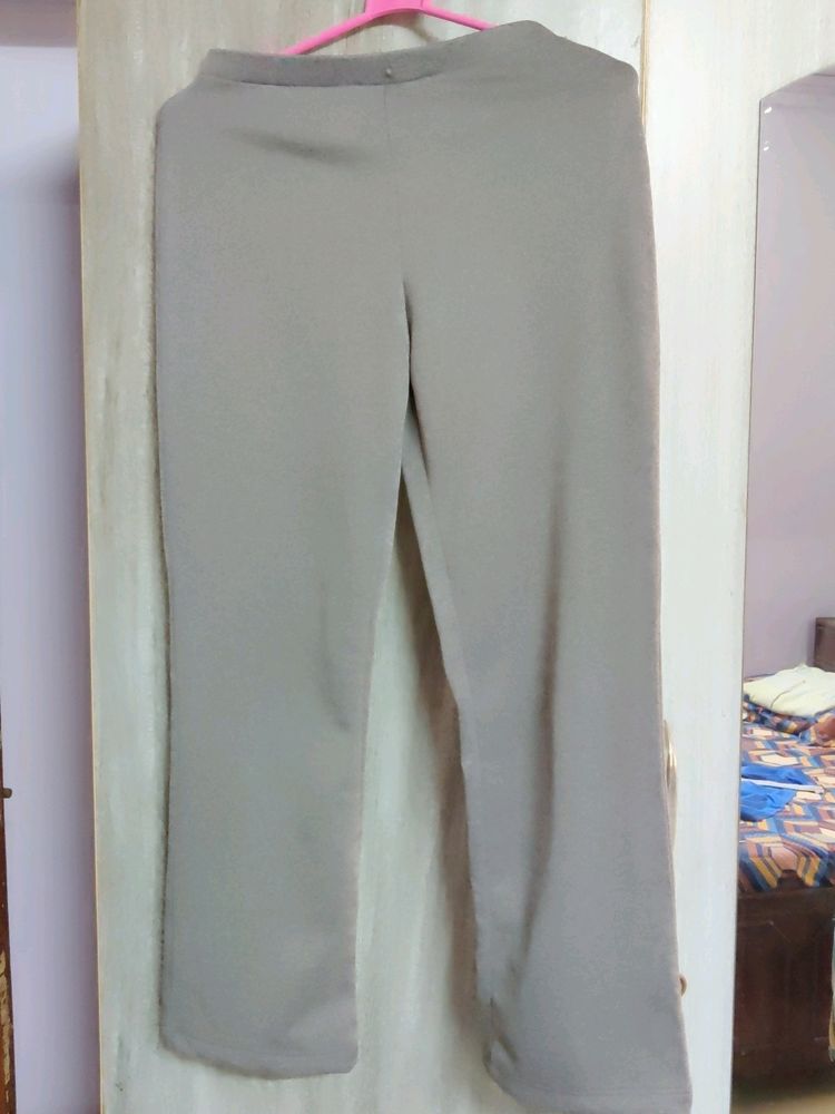 Nice Stretchable Grey Trouser With Shein Yellowtop