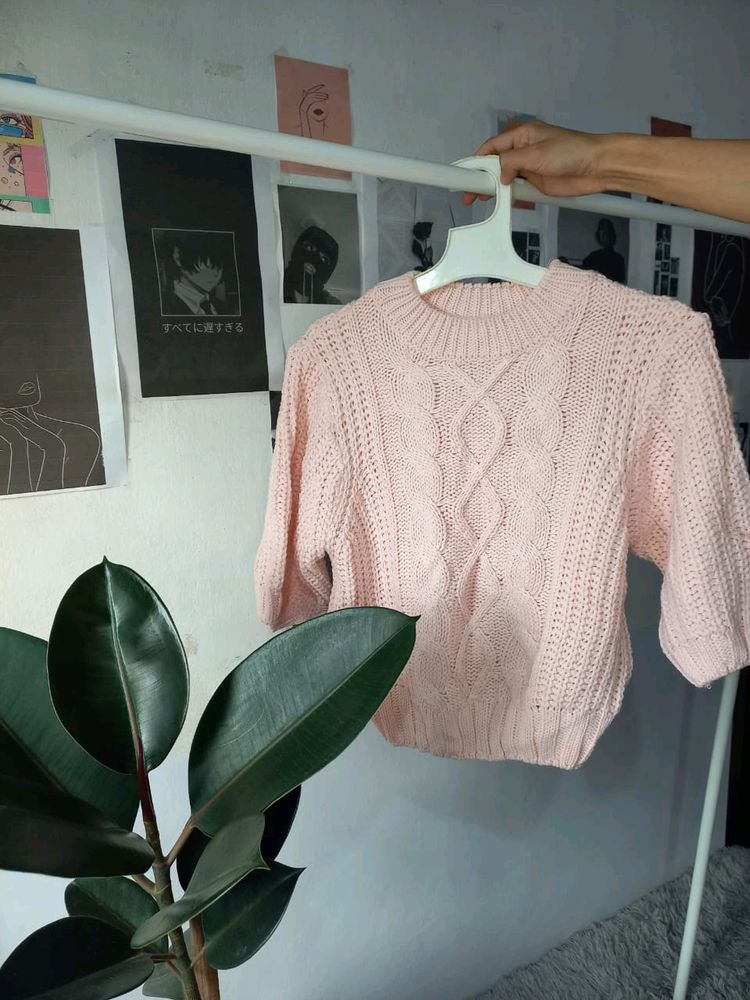 Pink Knitted Top