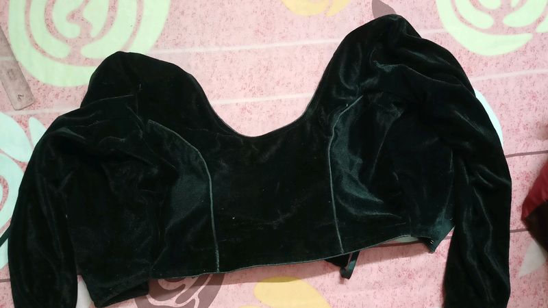 Black Velvet Blouse