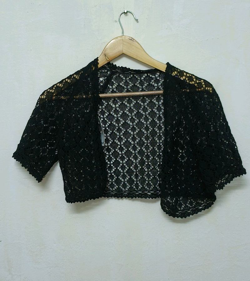 Trendy New Black Short Shrug For Women