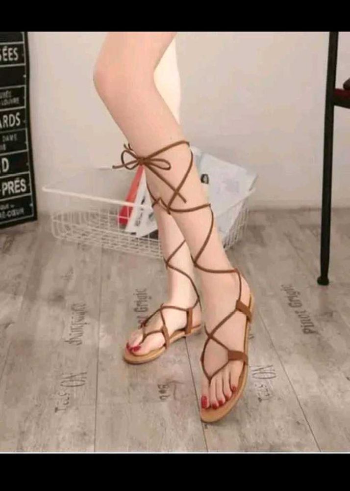 Strappy flats