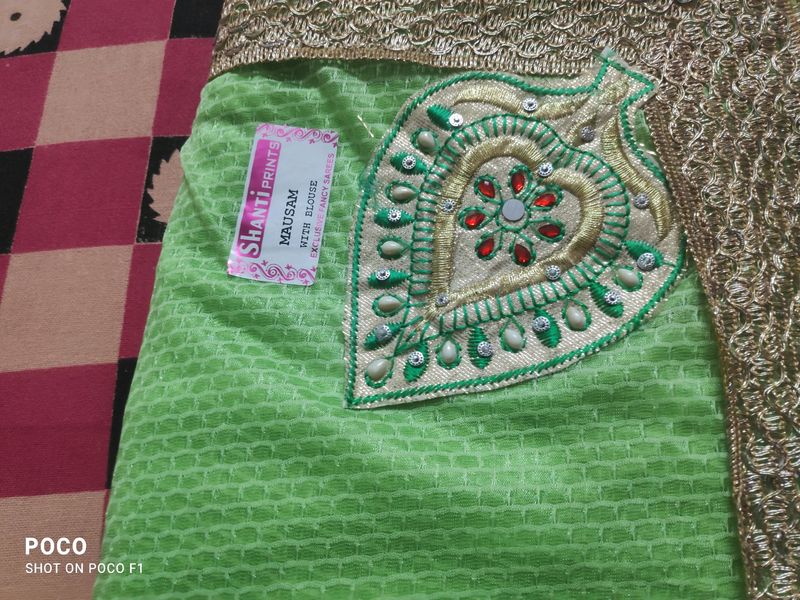 Pista Green Color Saree....