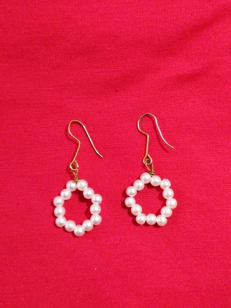 Pearl Round Earrings