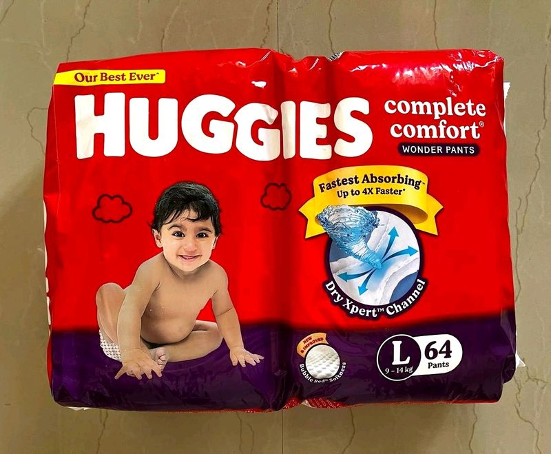 Huggies Pants Diaper 64 Counts Large (L) Size