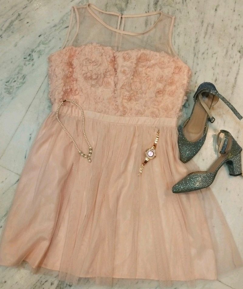 PEACH PARTY DRESS