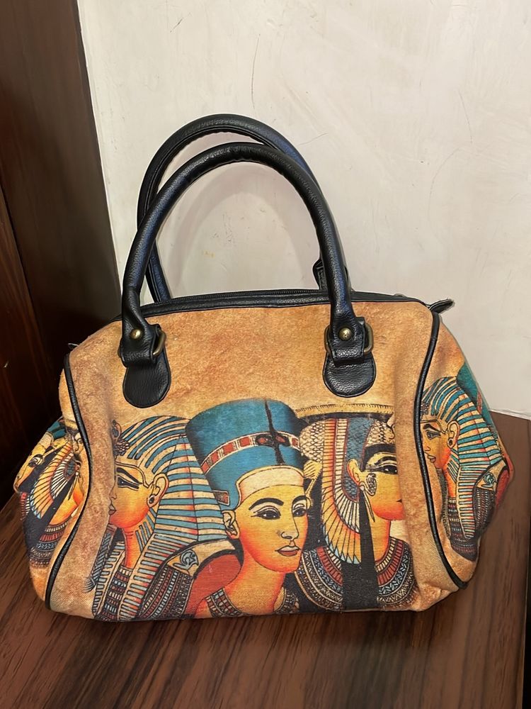 Egyptian Print Handbag