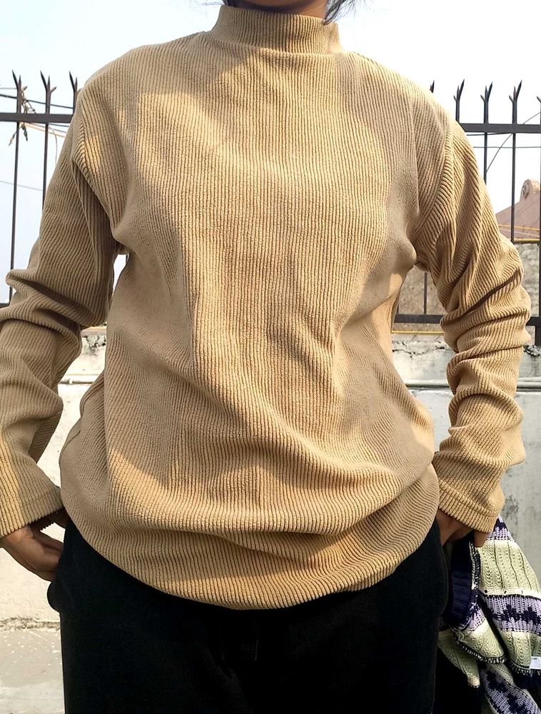 Korean Brown Sweatshirt Top