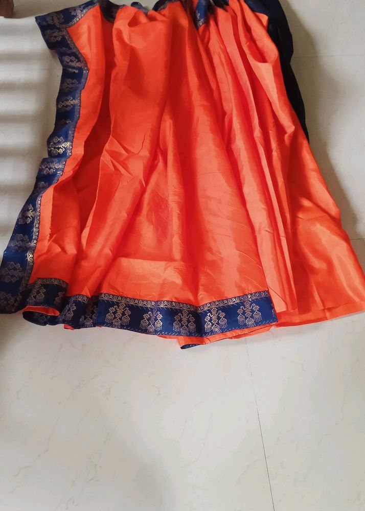 Georgett Plain Saree With  Border