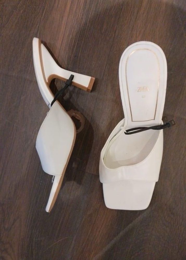 White Zara Heel