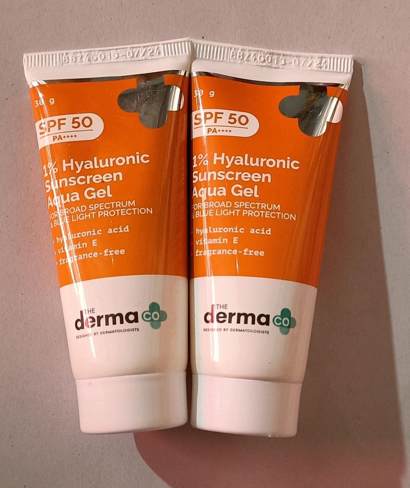 Combo Of The Derma Co Gel Sunscreen