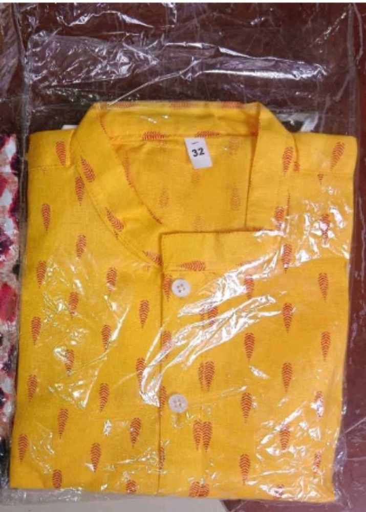 Yellow Kurta For Kids