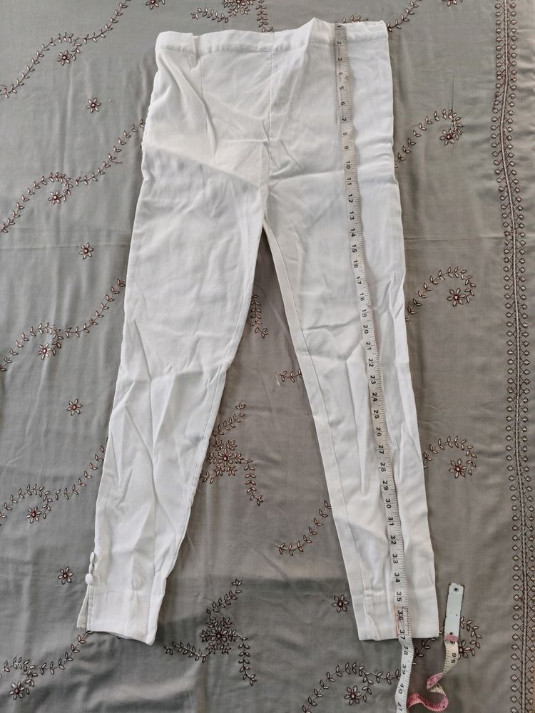 Slim White Trouser