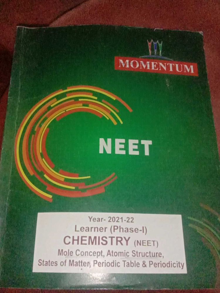 MOMENTUM All Physics Chemistry Botany Neet Book