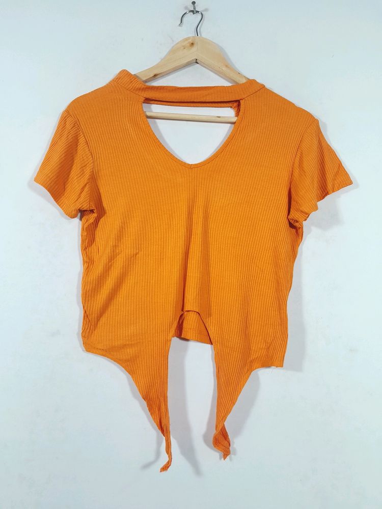 Orange Western Top  ( Women's)