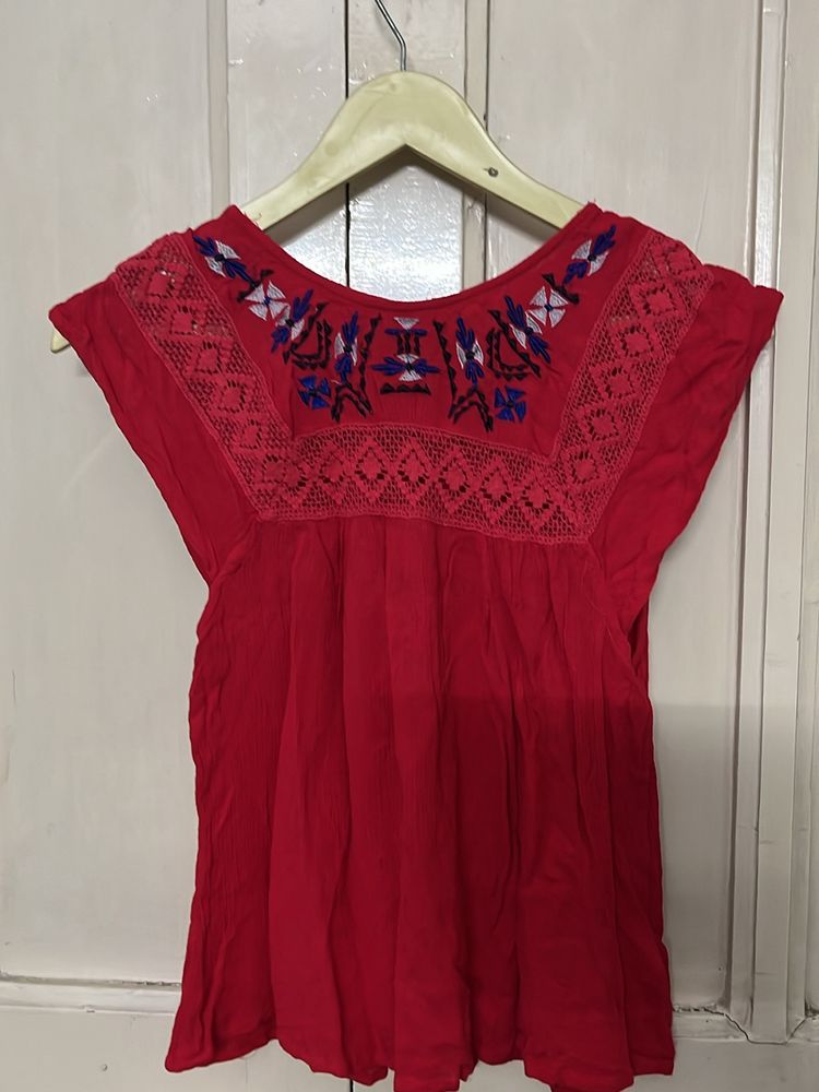 Red Small Kurti