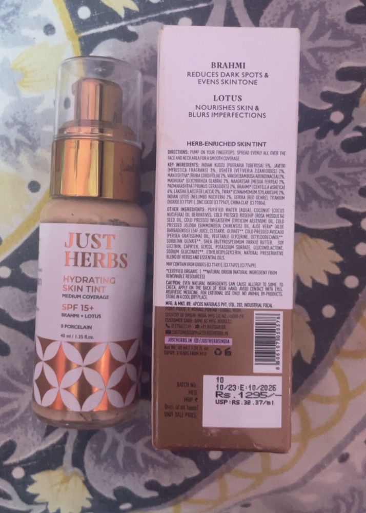 Just Herbs Ayurvedic Herb Enriched Skin Tint BB